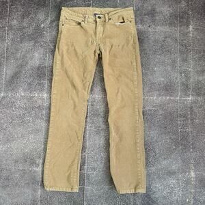 Women's Patagonia Everyday Cords Light Brown Corduroy Straight Leg Pants Sz 27